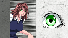 This blowjob looks rough but hentai beauty likes it this way