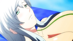 Bikini bra is too big got this hottie with big tits in hentai movie