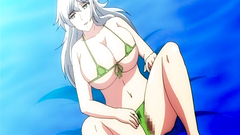 Bikini bra is too big got this hottie with big tits in hentai movie