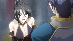 Cartoon video where mouth of a gorgeous redhead is filled with cum