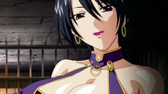 Brunette and redhead with stunning bodies are having sex with a kinky hentai dude