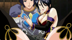 Brunette and redhead with stunning bodies are having sex with a kinky hentai dude