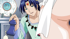 Long-haired beauty goes crazy with that masturbation