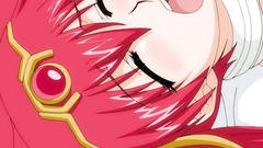 Seductive redhaired princess filled with a cum