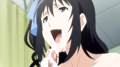 Two naughty teens sharing one big cock together