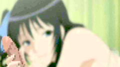 Two naughty teens sharing one big cock together