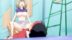 Young and busty teens ride hard cocks on the floor