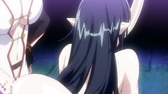 Brunette elf gets bondaged and hardcore fucked by many toys