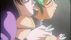 Sexy innocent babe in glasses with huge tits abused by the mistress