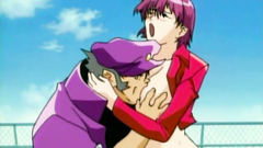 Lustful big breasted redhead chick rides captain's cock