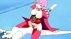 Short-haired elf rides her sexy slave's cock