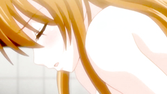 Fabulous hentai babe with big boobs is having her twat stretched