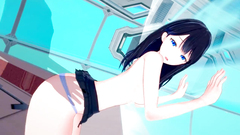 【RIKKA TAKARADA】【HENTAI 3D】【SHORT ONLY WALL DOGGYSTYLE POSE】【SSSS.GRIDMAN】