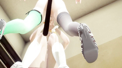 Yaoi Femboy - Cole handjob and fucked by catboy femboy