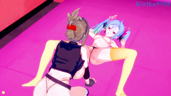 Az Sainklaus and Chitose Kisaragi have an intense lesbian play - Super Robot Wars 30 & V Hentai