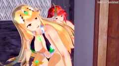 Nana celebrates her Megaman X DiVE debut with bukkake paizuri (3d Hentai)