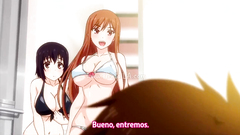 Hentai | Overflow cap 1 | Mi amigo me coge en el baño