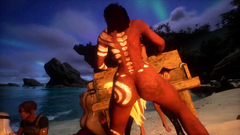 Big Dick Futa Gangbang Blonde on the beach