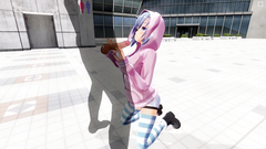 3D HENTAI Cute friend jerked off a big cock after a walk