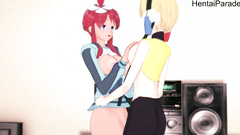 Threesome with Skyla and Elesa Pokemon [Hentai 3D]