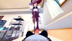 Genshin Impact: Mona sex with beautiful girl (3D Hentai)