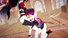 Vtuber - Futa Nakiri Ayame and Futa Ookami Mio fuck each other | Swap