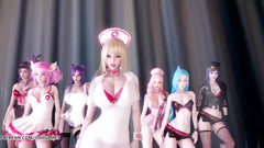 [MMD] Brown Eyed Girls - Abracadabra Hot Kpop Dance Ahri Akali Kaisa Lux Jinx Caitlyn 4K 60FPS