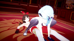 Genshin Impact - Futa Amber x Eula hot sex