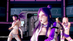 [MMD] Dreamcatcher - SCREAM Striptease Ahri Akali Kaisa Evelynn Seraphine KDA League of Legend