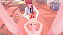 Dreaming of Fucking Makima and Power at the Same Time - Chainsaw Man Anime Hentai 3d Compilation