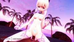 Genshin Impact - Kokomi Beach Pleasure [UNCENSORED HENTAI 4K MMD R-18]