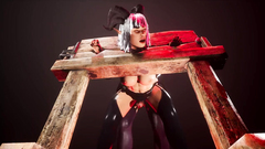 Futanari - Anal Sex in the Pillory