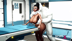 SCIFI-X - A hot black girl needs a huge cyborg cock in her ass (Sex With, Sex with, Sex with)