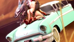 Overwatch Mercy FUTANARI FUCKING HARD SUCKS COCK SEX IN THE CAR Overwatch Mercy FUTANARI FUCKING HAR