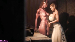 Futanari Pharah self Fellatio