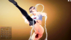 [3D HENTAI] おほ声JKと激しくセックス♥強気なこわもてガール