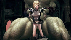 Huge monster fuck the female knight