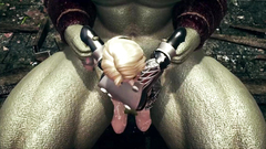 Huge monster fuck the female knight