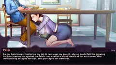 Taffy Tales [UberPie] housewife gives blowjob under the table but her friend came