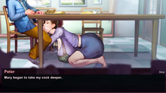 Taffy Tales [UberPie] housewife gives blowjob under the table but her friend came