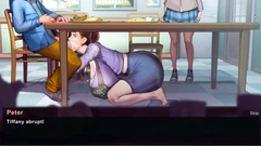 Taffy Tales [UberPie] housewife gives blowjob under the table but her friend came