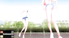 【KKS／MMD】"Kiss me 愛してる" 藤原千花 白銀圭【かぐや様は告らせたい】