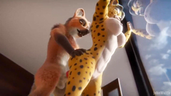 You can see the furry fucking trhough the windows