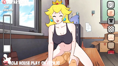 Princess Peach DeepThroat CumShot Reverse Cowgirl X Ray Creampie - Hole House Compilation