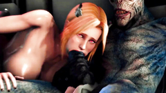 Horny bitch wanted to try the cocks of evil monsters and sex - 3d animation monster fucking
