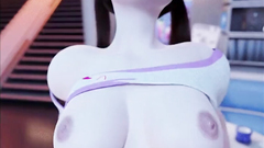 D.va pleases her fan in cowgirl pose