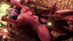 3d porn hentai a demon destroys her pussy with his big cock and cums on her belly