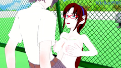 Mari Illustrious Makinami and I have intense sex on the rooftop. - Neon Genesis Evangelion Hentai