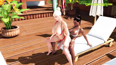 3D Shemale Beauties ANAL Vacation Island