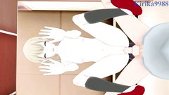 Kohane Azusawa and I have intense sex in the restroom. - Project SEKAI Hentai